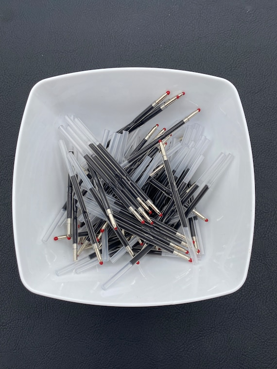 Black Ink Refills for Plastic Beadable Pens - Pack of 5 or 10