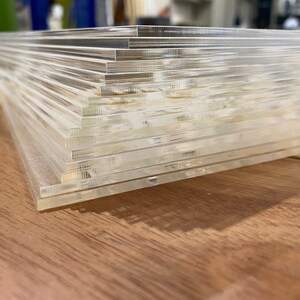 Cast Acrylic Sheet: Laser Engraving DIY Crafts, Glowforge Compatible (1/8" Thick)