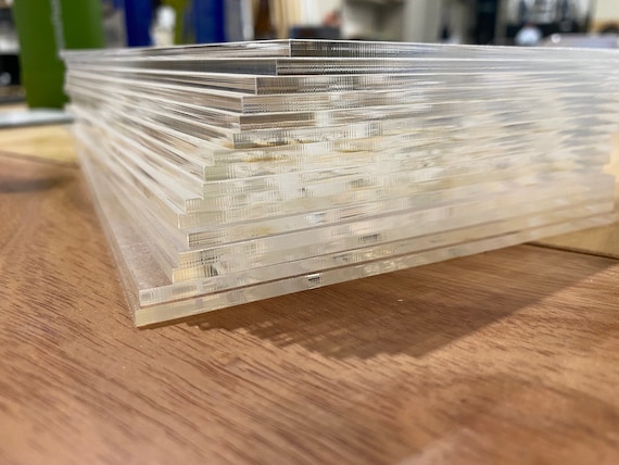 Cast Acrylic Sheet: Laser Engraving DIY Crafts, Glowforge Compatible (1/8" Thick)