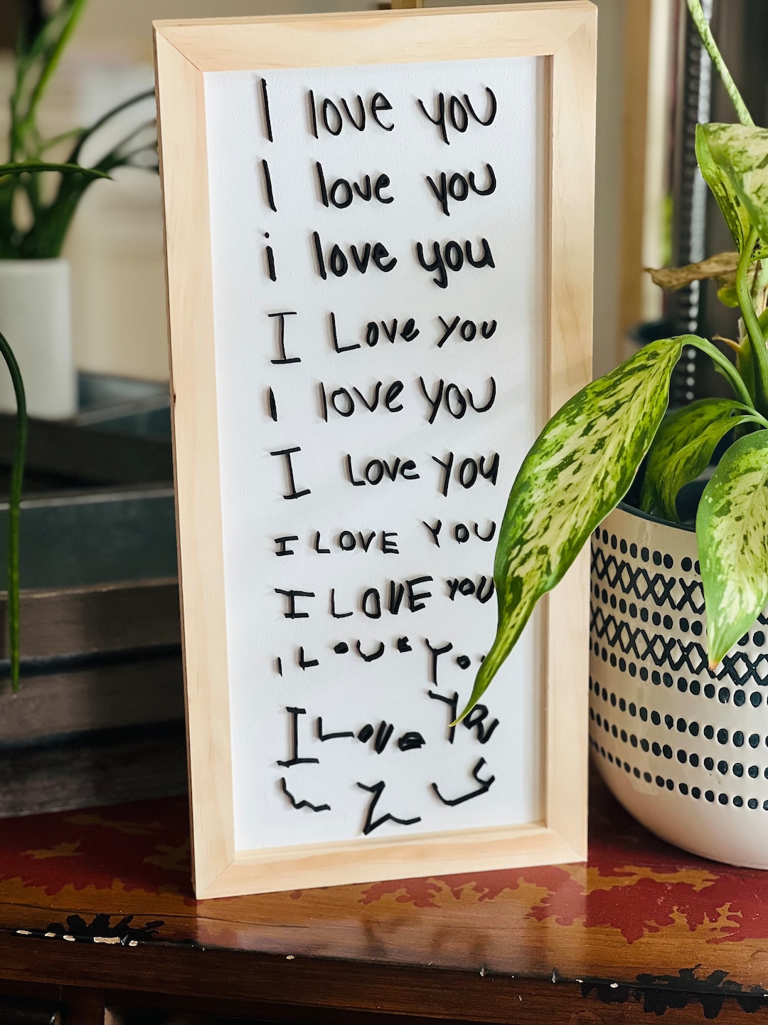 Laser Cut Handwriting Sign: Personalized Memorial Art - Etsy