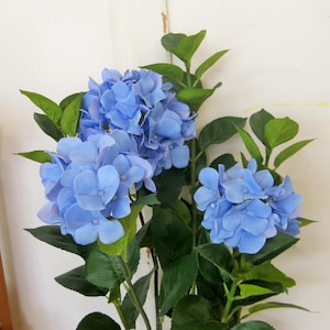 Hydrangea Sophie: blue decorative flower in a pot, hydrangea, artificial, light blue, spring, summer, easy-care, gift, table decoration, home decor