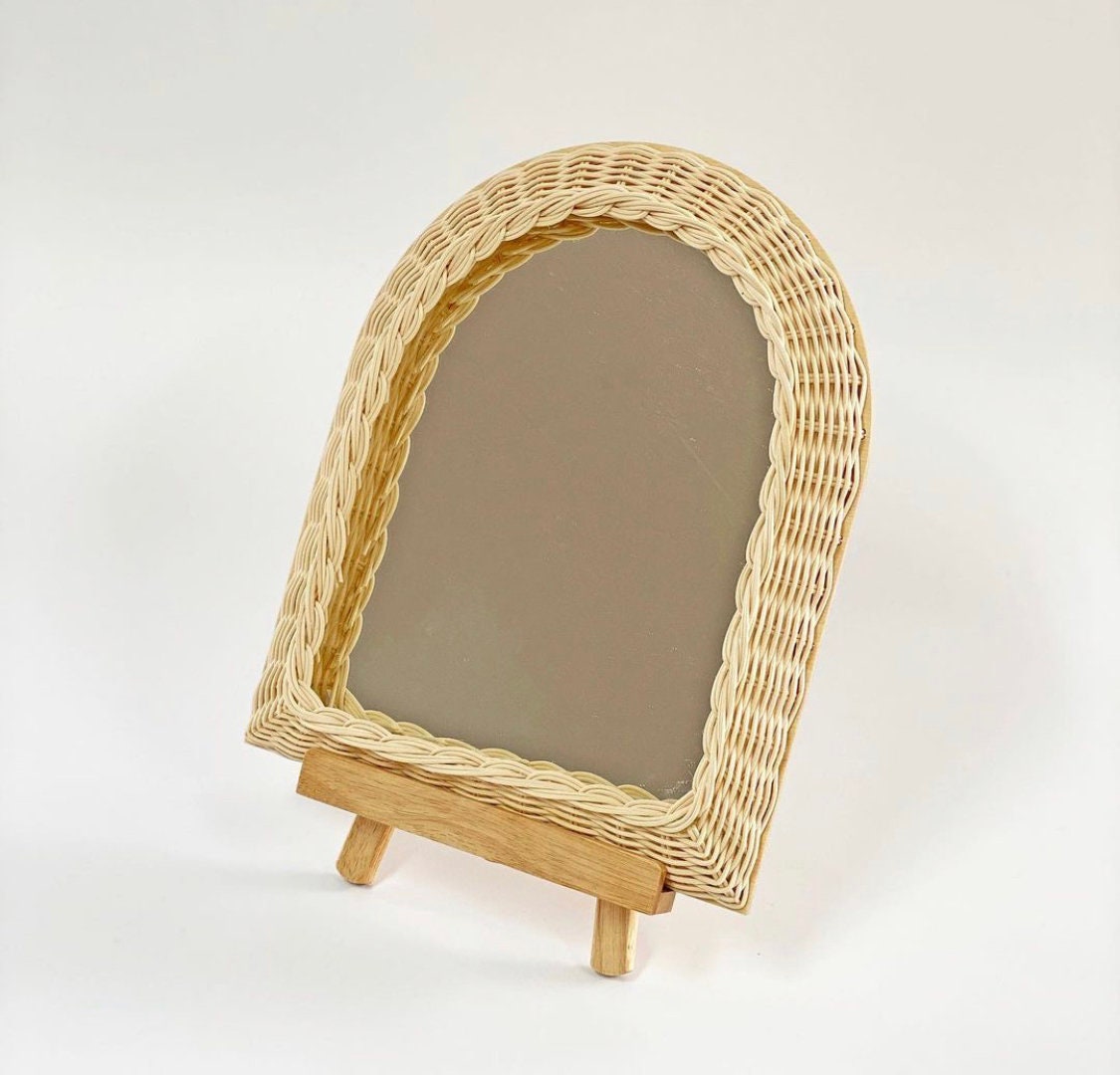 Rattan mirror Etsy