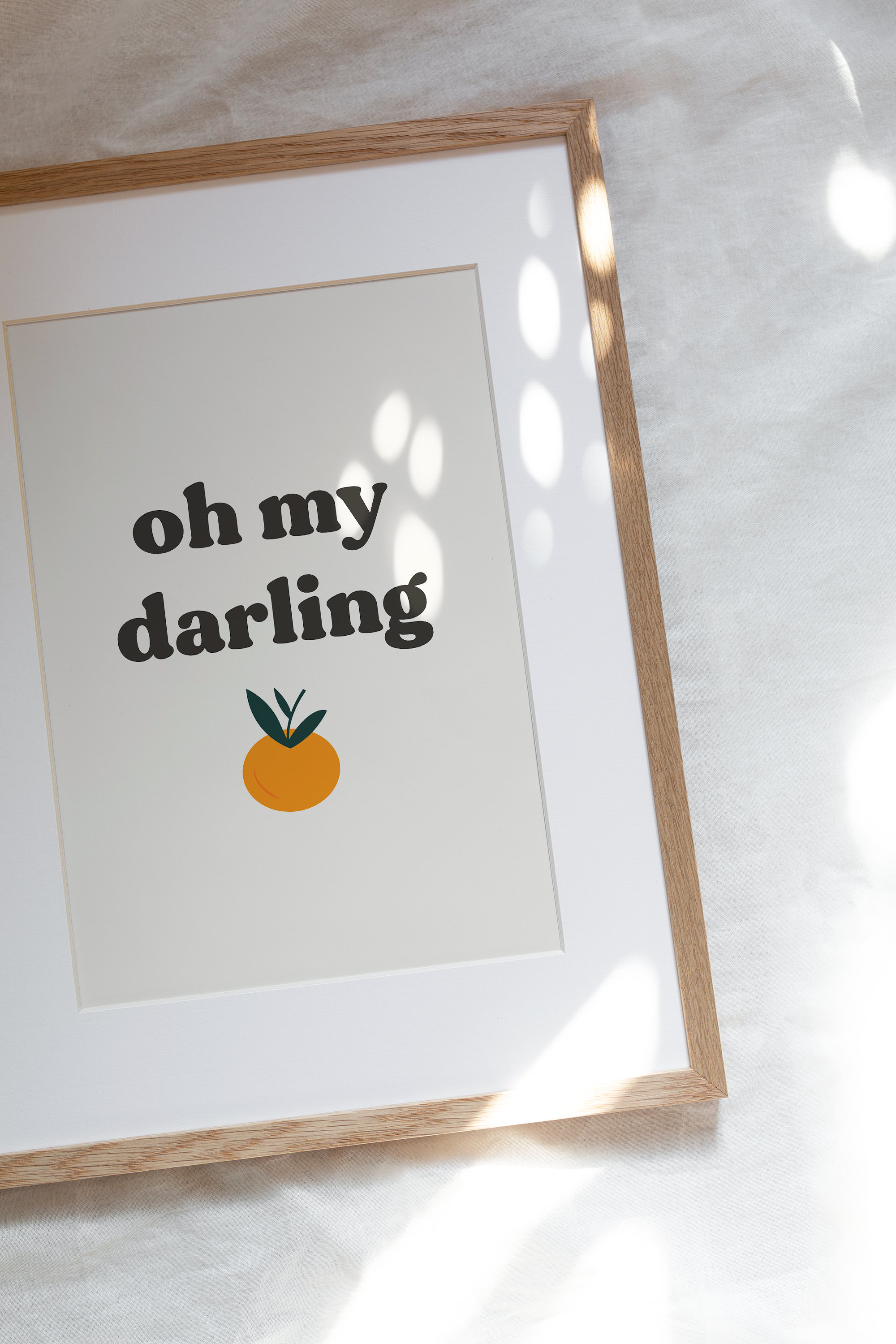 clementine print Oh My Darling Clementine light orange print Clementine clementine nursery clementine baby printable download
