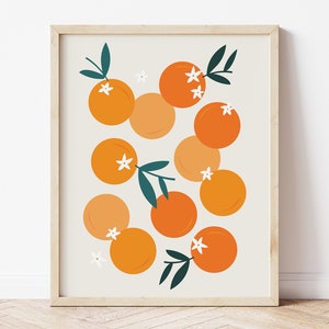 Clementine Print, Cutie Baby Shower, Clementine Nursery Decor, Fruit Print, Orange Print, Oranges Wall Art, Citrus Print, Kitchen Prints