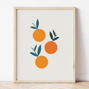 Oranges Art Print, Citrus Wall Art, Clementine Print, Fruit Market Print, Fruit Poster, Orange Fruit Print, Kitchen Prints, Digital Download