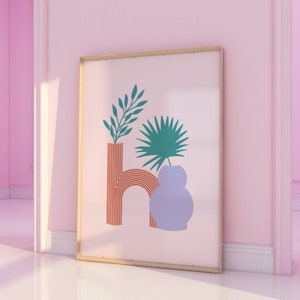 arte de pared en colores pastel, arte de pared de moda, estampados estéticos, arte de pared femenino rosa, póster rosa pastel, arte de pared en colores pastel moderno, decoración en colores pastel danés