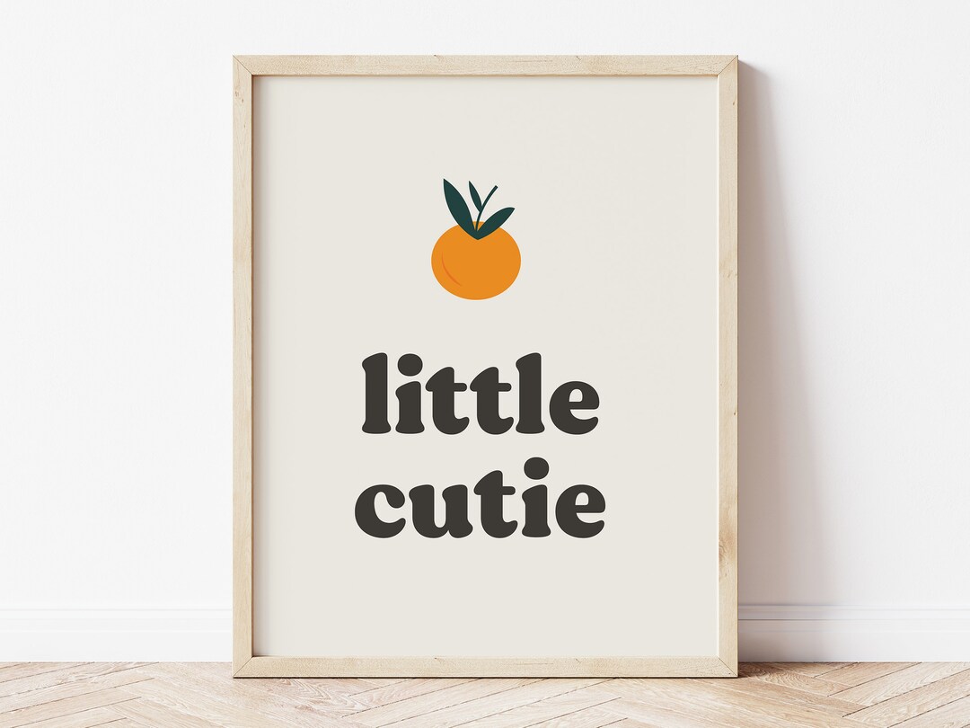 Clementine Print, Little Cutie Nursery, Oh My Darling Clementine