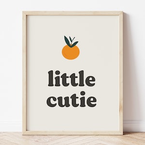 Clementine Print, Little Cutie Nursery, Oh My Darling Clementine, Clementine Nursery Decor, Clementine Baby, Orange Fruit Print