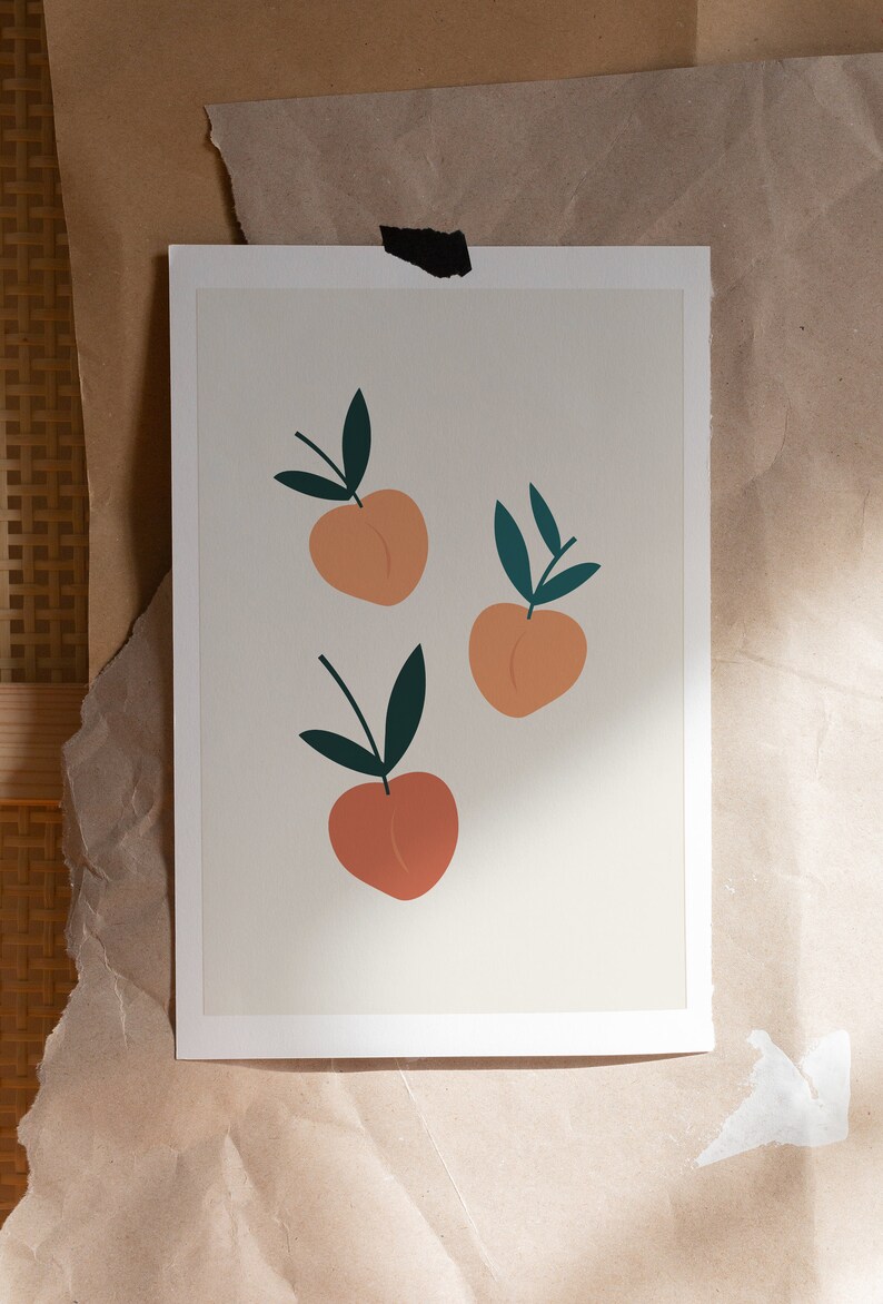 Peach Art Peach Wall Art Bathroom Decor Bathroom Prints Etsy