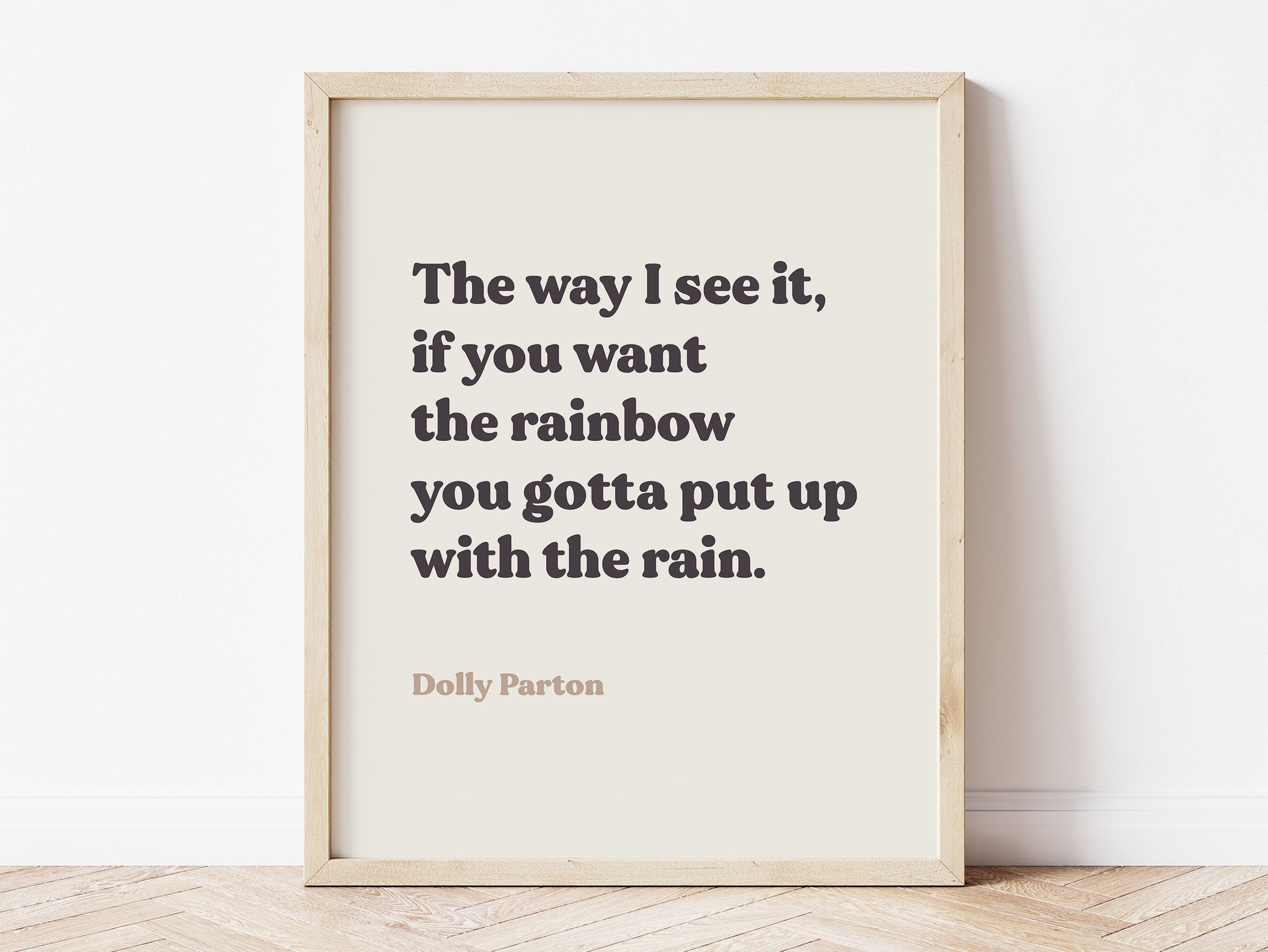 Rain and Rainbows - Dolly Parton Quote Tote Bag for Sale by TRB