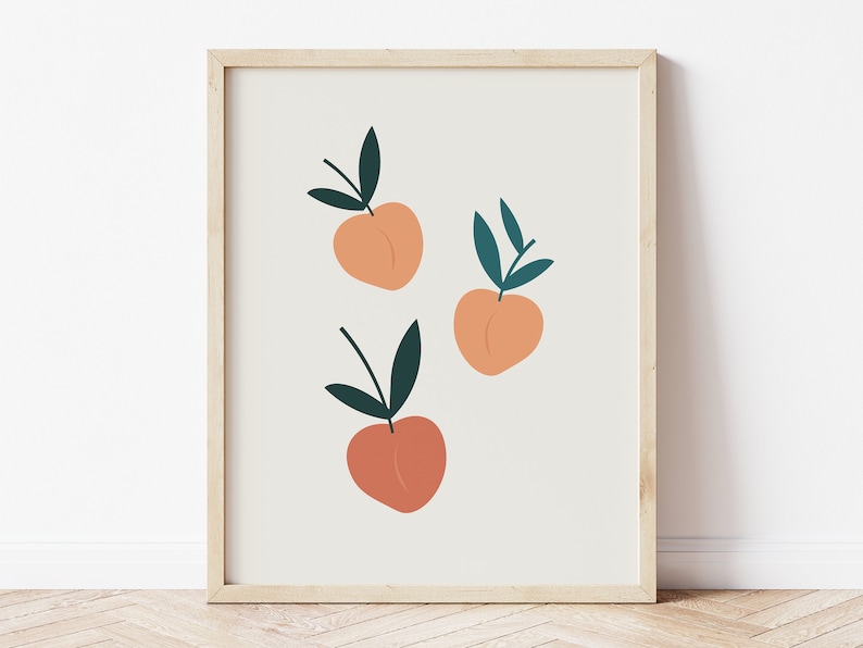 Peach Art Peach Wall Art Bathroom Decor Bathroom Prints Etsy