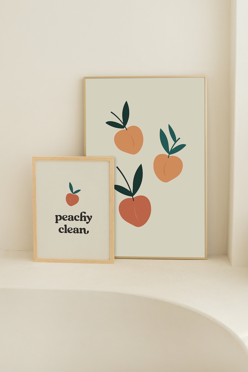 BDPWSS Peach Kitchen Towel - 'Just A Girl Who Loves Peaches' Dish Towel, Fruit Lover Gift, Kitchen Decor