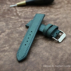HANDAMDE pueblo - ortensia leather watch strap