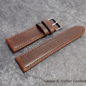 elegant, leather, brown watch strap