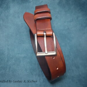 handmade, elegant, brown, leather belt.