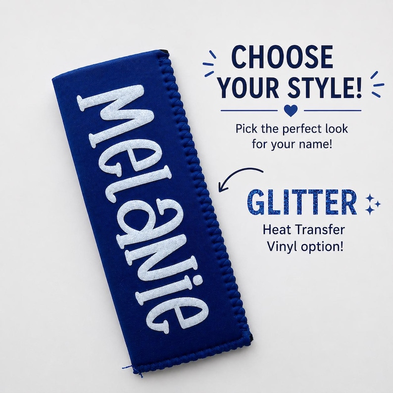Custom Name Popsicle Holder Personalized Ice Pop Sleeve Ten Color Choices Neoprene Material Freezer Pop Birthday Party Favors Summer Pool Party Class Celebration Gift Four Font Options Glitter Glow Dark Vinyl Keeps Hands Warm Dry Frozen
