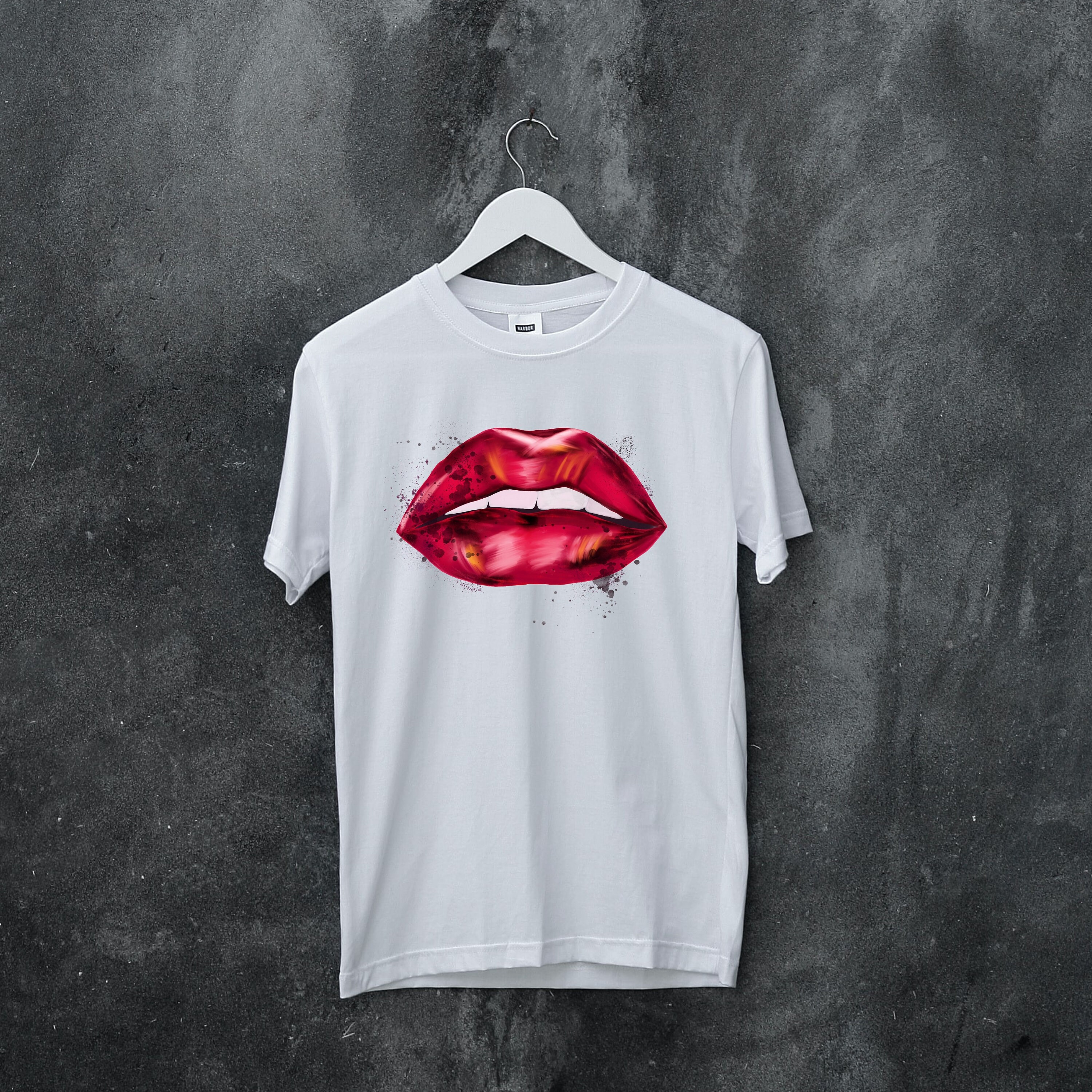 Red Lips TShirt Red Lips TShirt Dripping Lips TShirt Etsy