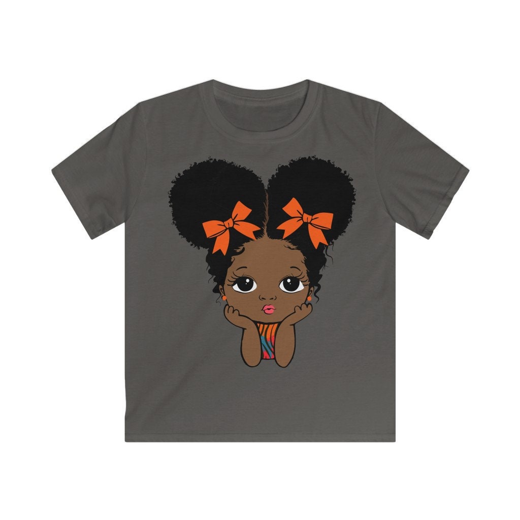 Little Black Girl Tee Personalised Shirt African American Etsy