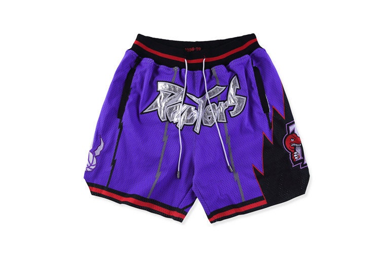 Men's Toronto Raptors Shorts Purple Basketball shorts Etsy