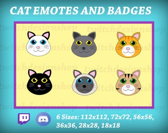 Cat emotes and badges