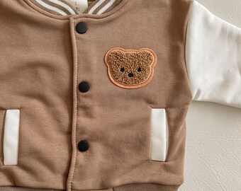 Lost bear varsity jacket - unisex - spring - baby boy - toddler