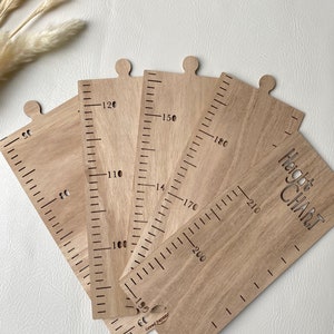 Wooden height chart - measure chart - nursery decor - neutral - baby boy - baby girl - play room