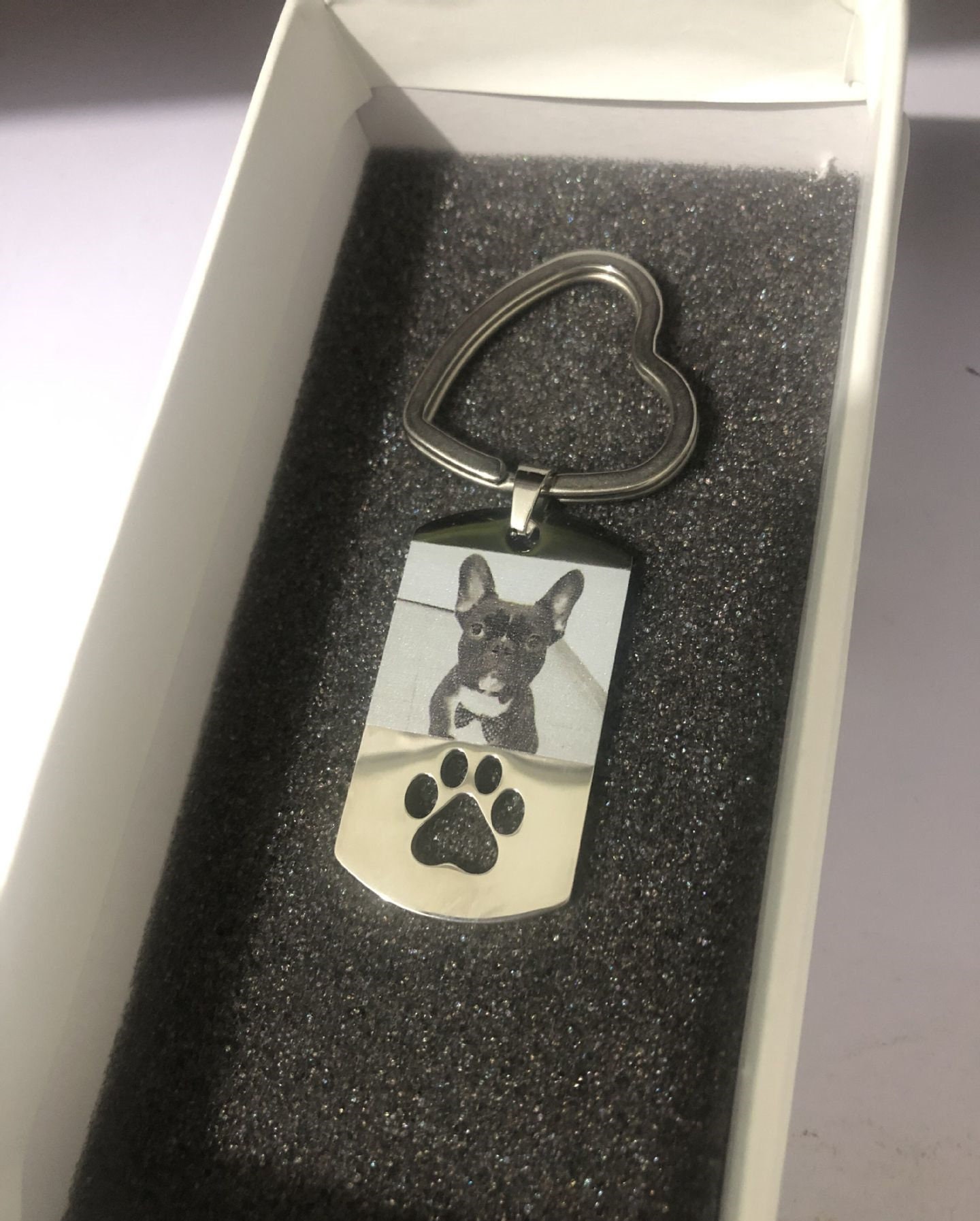 Benutzerdefinierte Hund Tag Foto Schlüsselanhänger Etsy