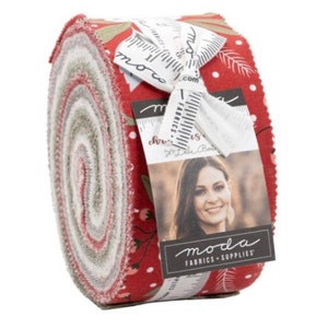 Christmas Morning Jelly roll (Forty 2.5” x 44” Strips) Lella Boutique by Moda. Out of Print fabric.