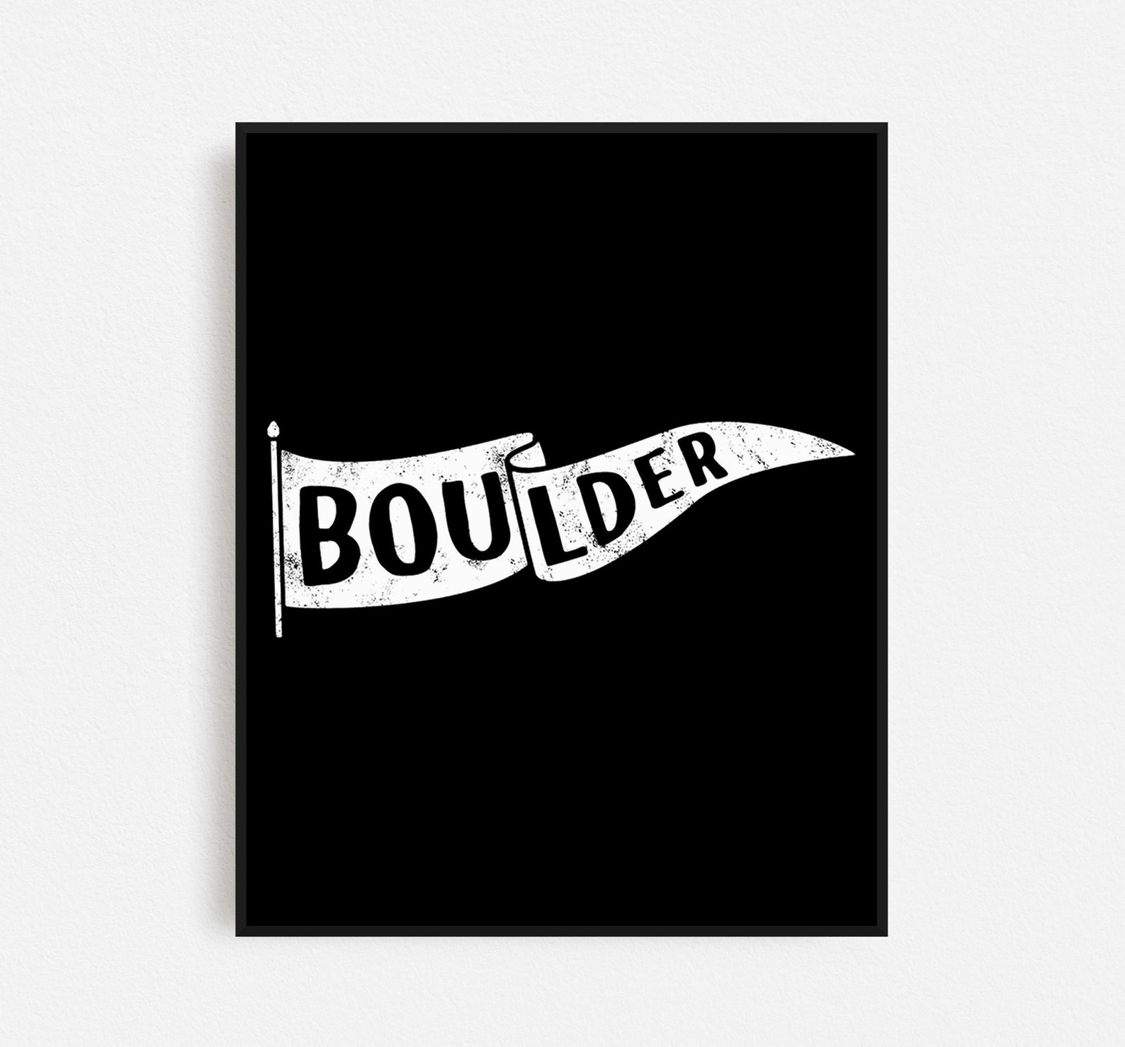 Boulder Pennant Flag CU Colorado Buff Flatiron Aesthetic Etsy