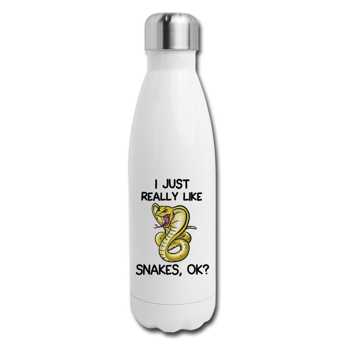 snake print water bottle