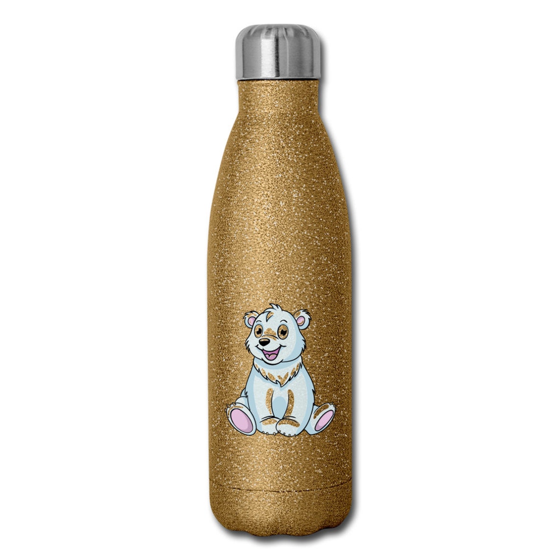 Polar Bear Water Bottle Stainless Steel 17 oz Water Bottle Etsy