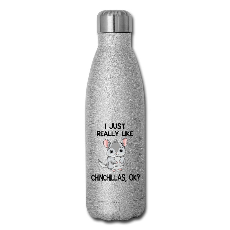 I Just Really Like Chinchillas Water Bottle Stainless Steel Etsy