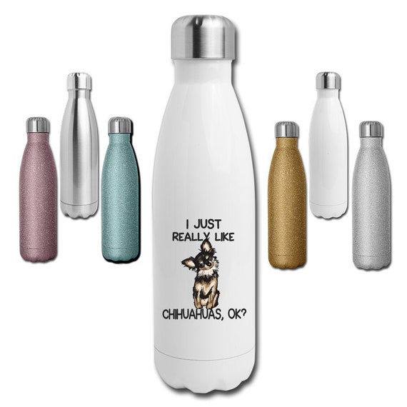 17 oz Double Wall Vacuum Insulated Stainless Steel Water Bottle Chihuahua Heart 17 oz Double Wall Vacuum Insulated Stainless Steel Water Bottle Chihuahua Heart