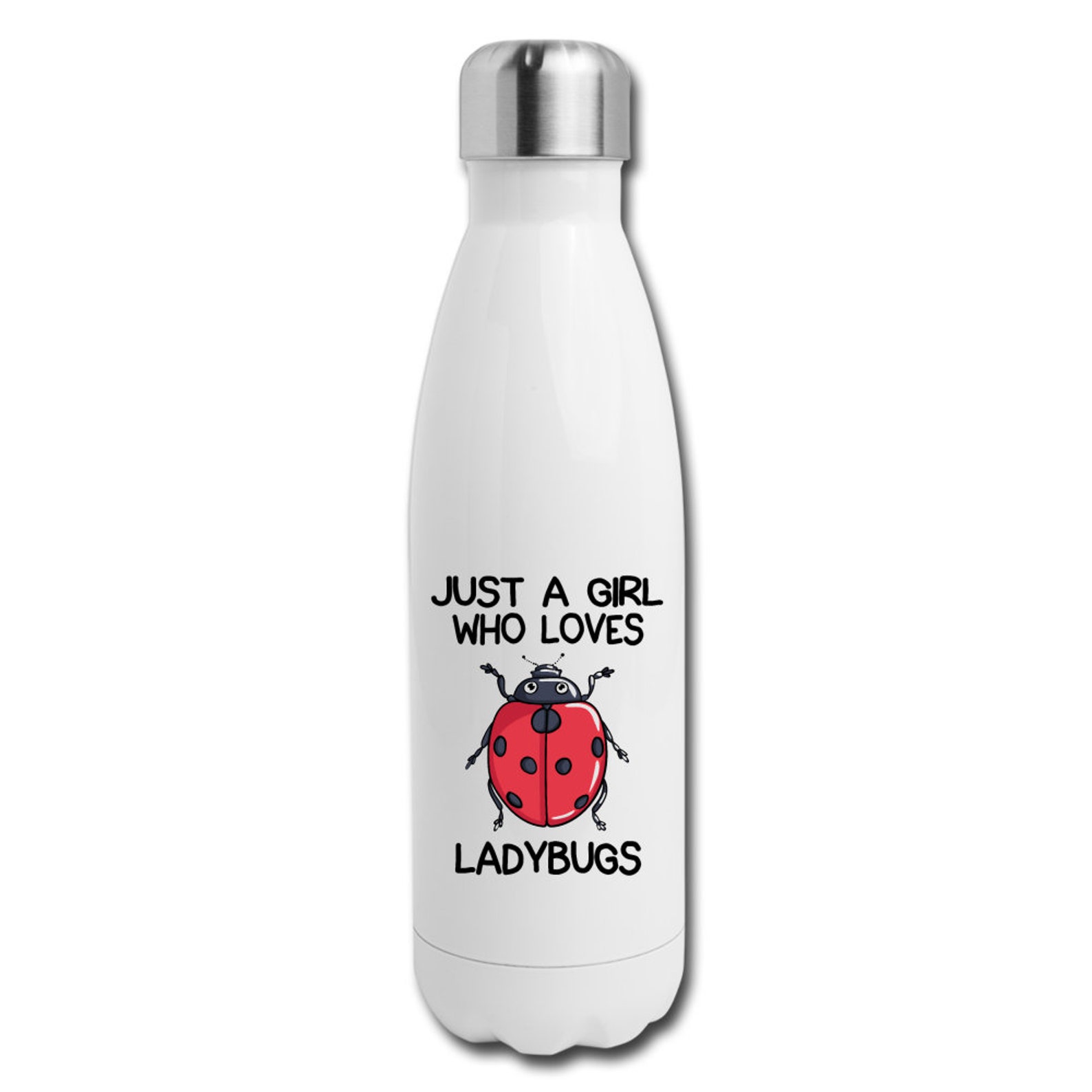 Just A Girl Who Loves Ladybugs Water Bottle Stainless Steel Etsy UK