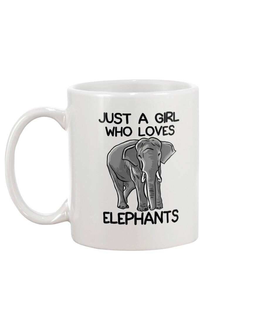 Elephant-just A Woman Who Loves. Just Loves Elephants And Gift Coffee Mug 