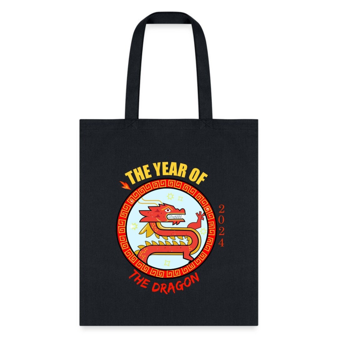 The Year of the Dragon Tote Bag, Chinese New Year Gift, Co Worker Office Gifts, New Year 2024 Etsy