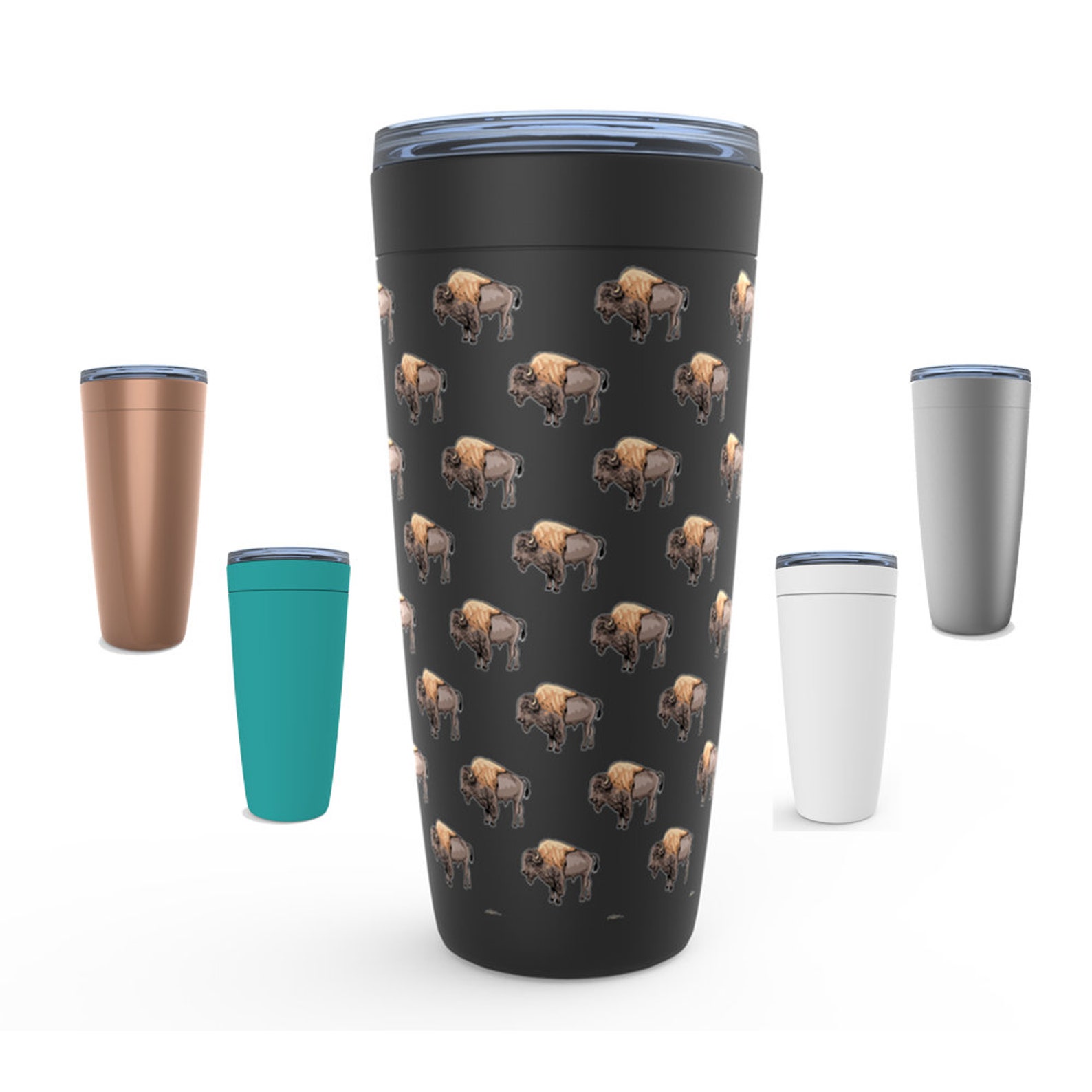 Bison Viking Tumblers Stainless Steel 20 Oz Tumbler Bison Etsy