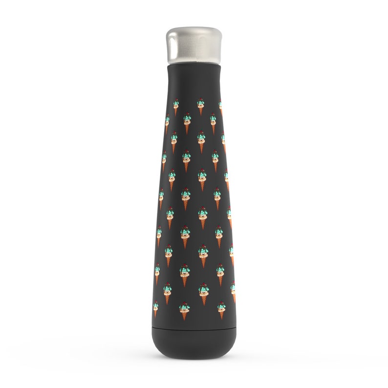 Ice Cream Cone Peristyle Water Bottles Ice Cream Lover Water Etsy