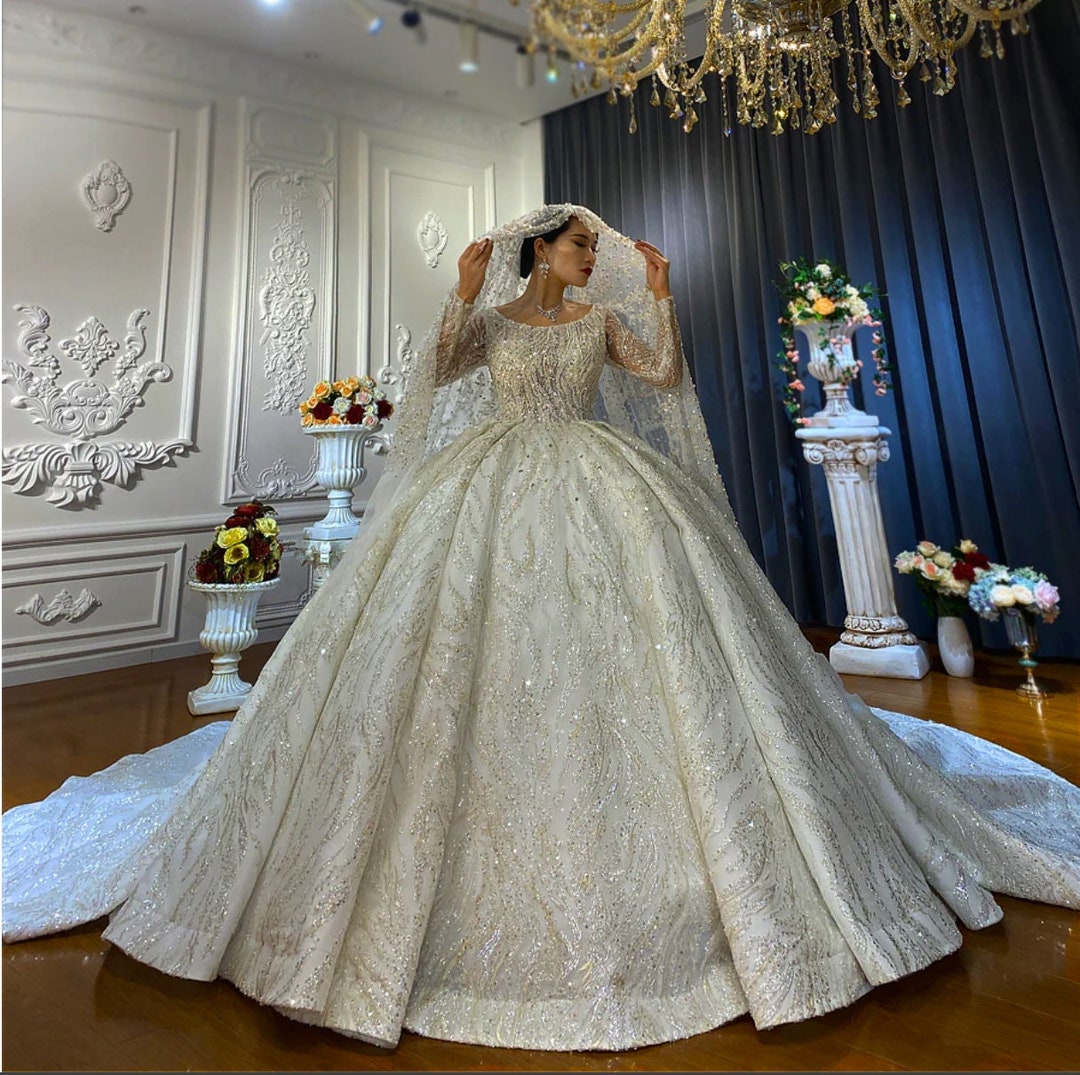 Boho Wedding Dress LILIA Full Lace Bohemian Long Sleeve V Neck - Etsy