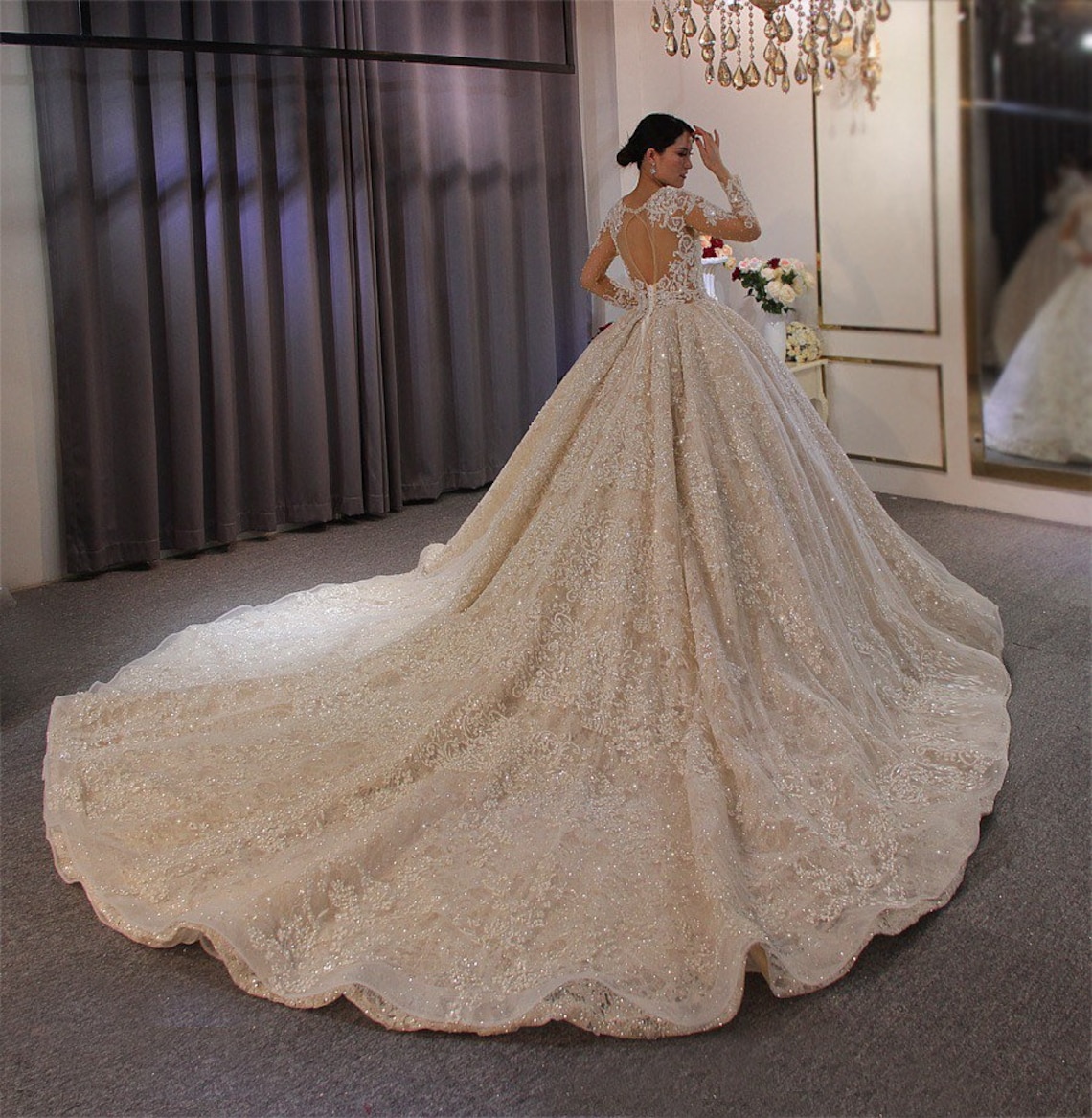 LUXURY Wedding Dress SULTANA Dubai Luxury Heavy Beading Etsy