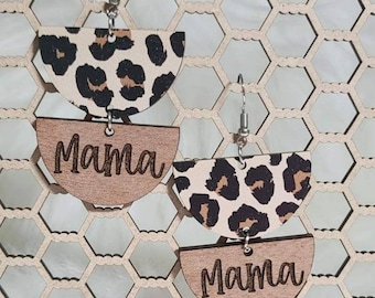 MAMA leopard earrings