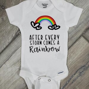 Rainbow baby onesie