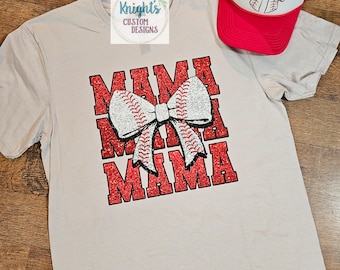 Baseball Mama hat + shirt