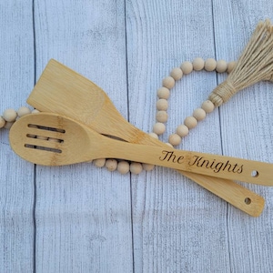 Engraved kitchen utensils (wooden)