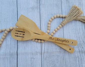 Engraved kitchen utensils (wooden)