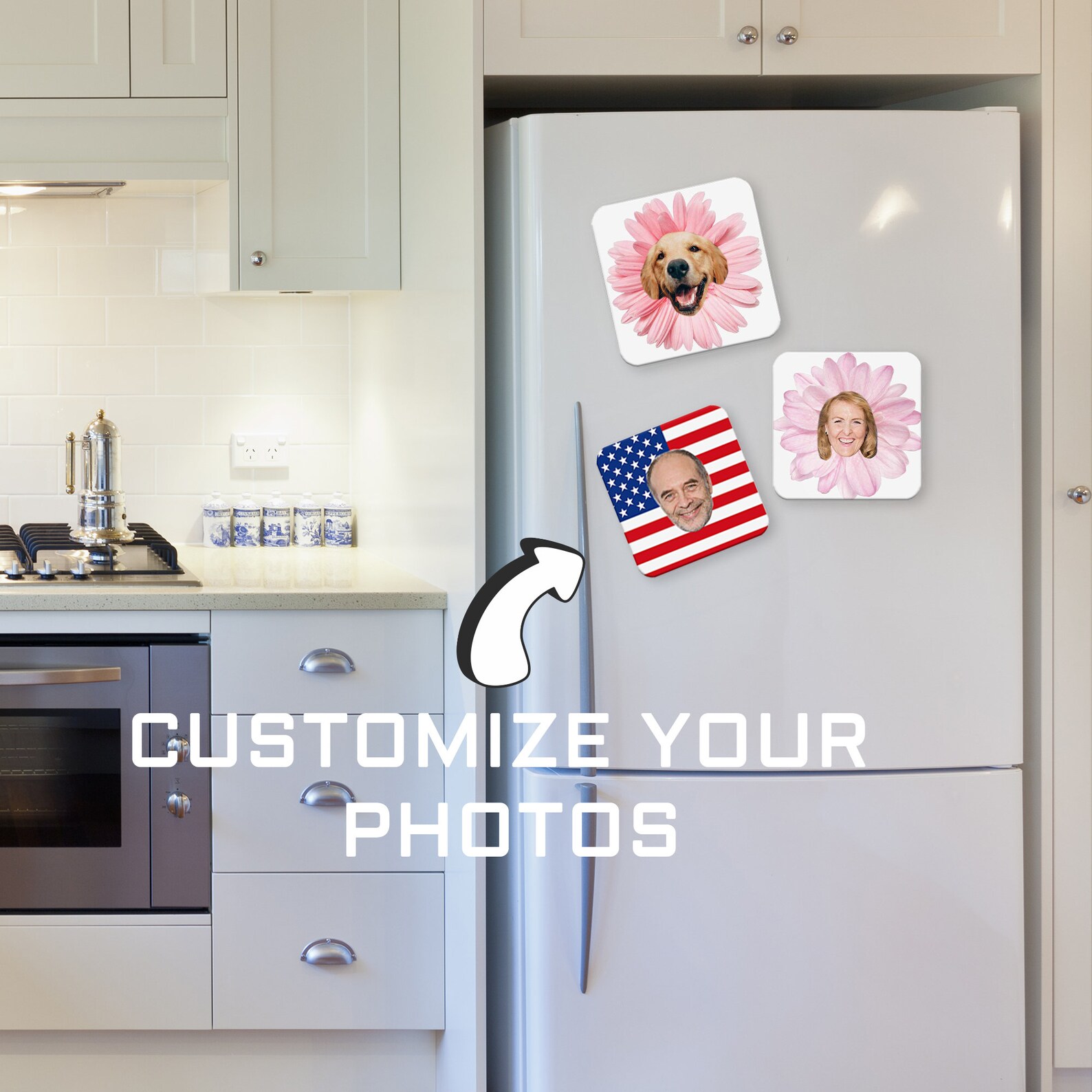 Personalized Fridge with PhotoFun Decoration for Etsy