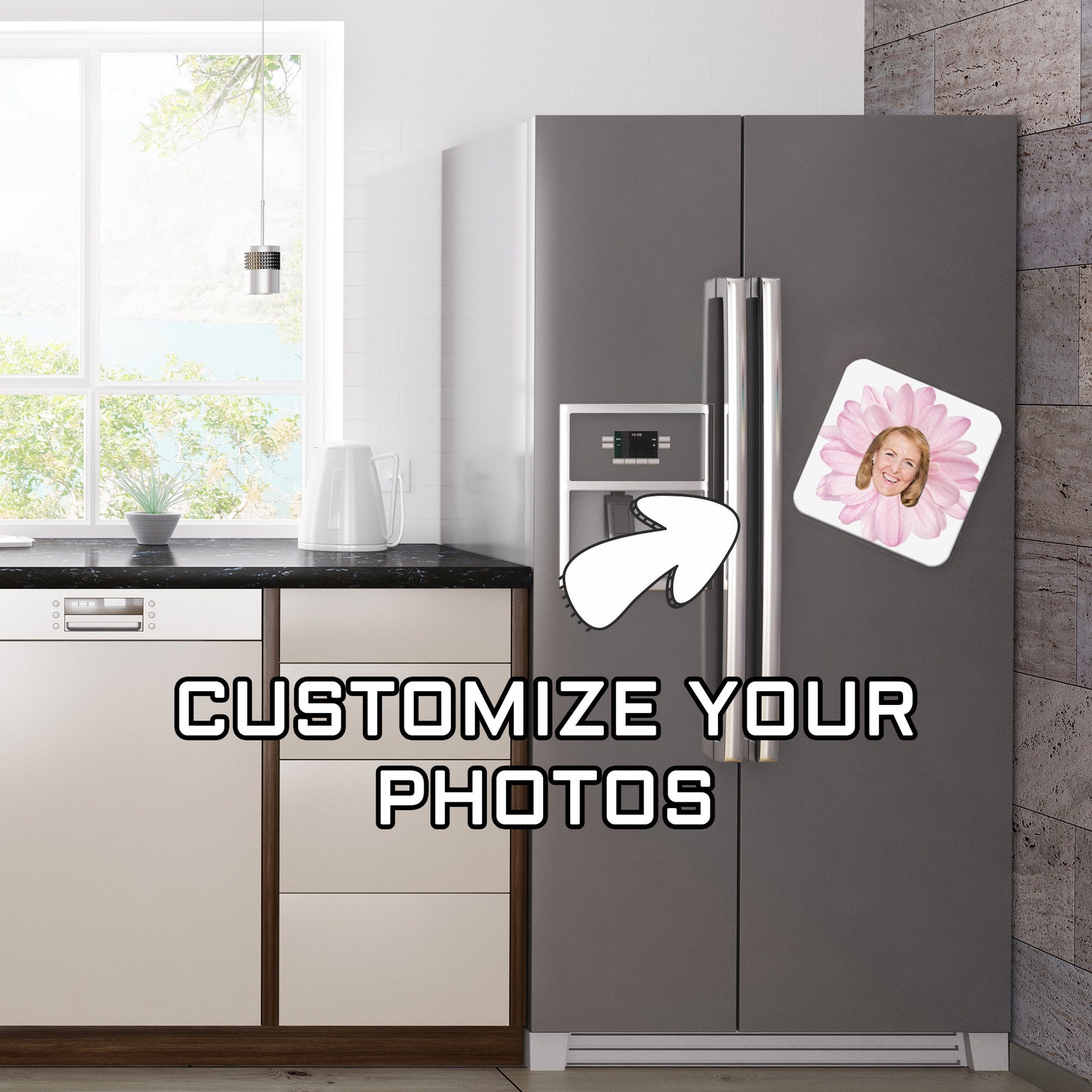 Personalized Fridge with PhotoFun Decoration for Etsy