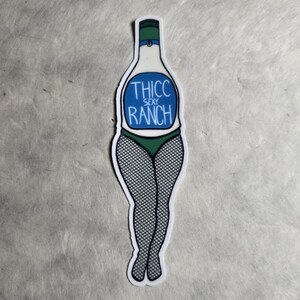 Dieser sexy Ranch Aufkleber | 10 cm x 2 cm | Handgemachte Aufkleber, Lustige Aufkleber, Lustiges Geschenk, Thicc Sexy Gewürze, Original Design.