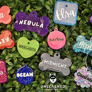 Glitter | Resin Pet Tag
