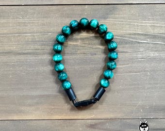 Víbora | Gato | Coleira personalizada com contas para gatos | Personalizada | Durável | Única